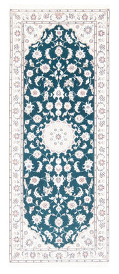 Runner Perser Rug - Nain - Royal - 200 x 81 cm - green