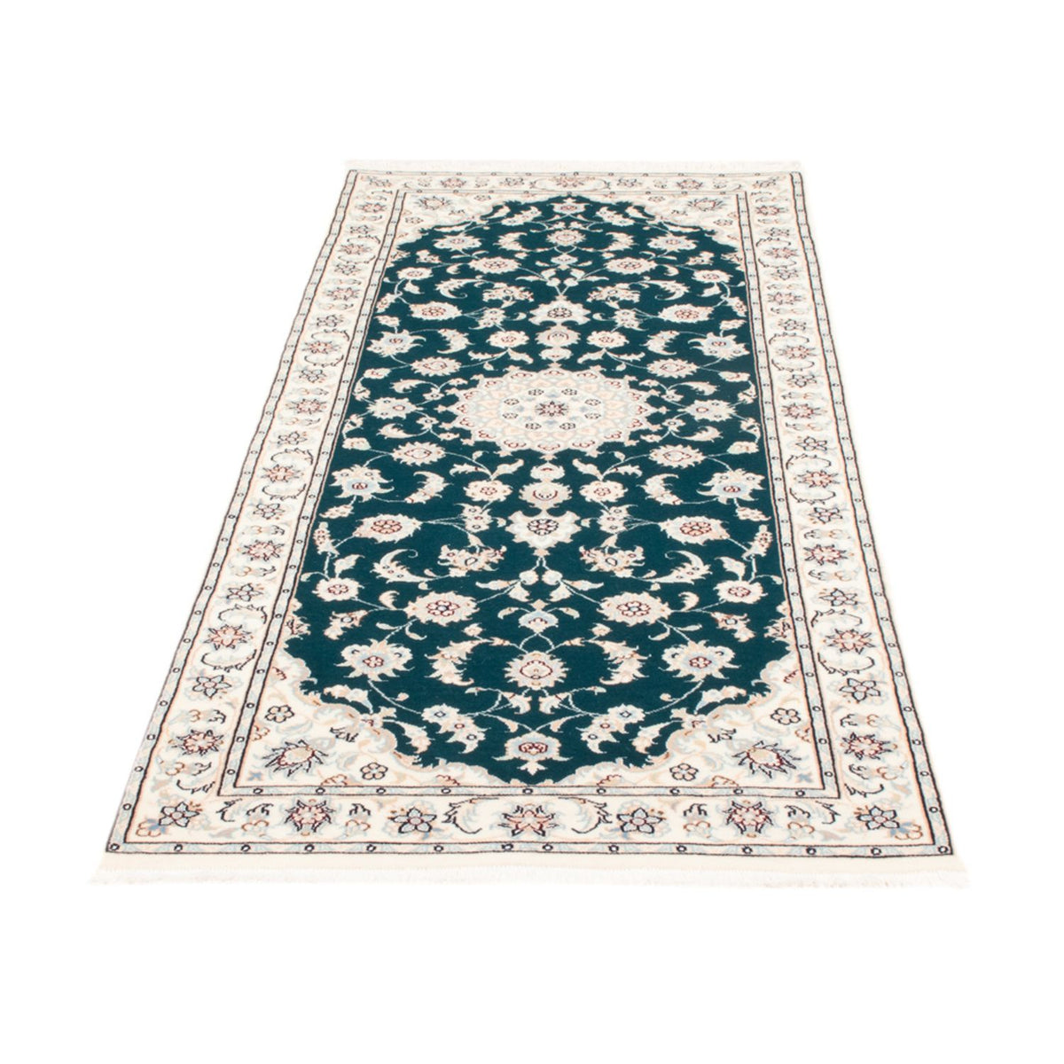 Runner Perser Rug - Nain - Royal - 200 x 81 cm - green