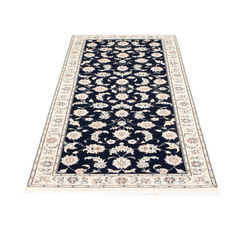 Runner Perser Rug - Nain - Royal - 200 x 80 cm - dark blue