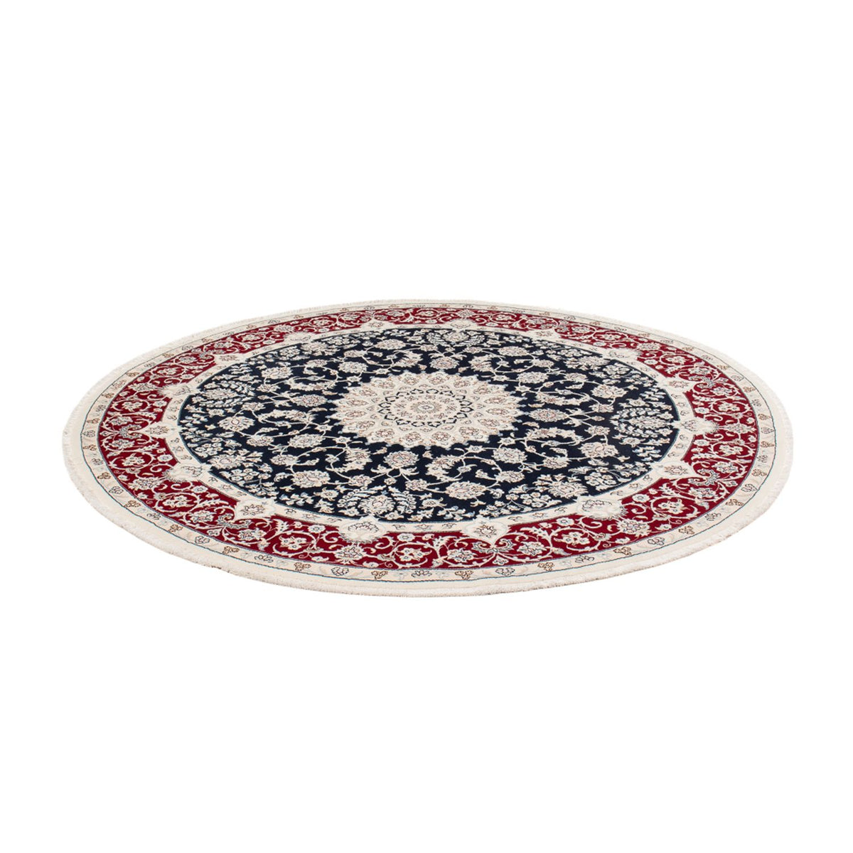Perser Rug - Nain round  - 206 x 195 cm - dark blue