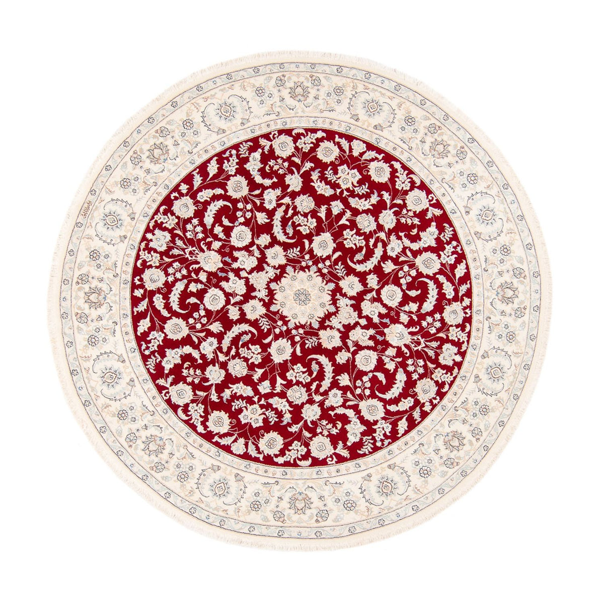 Perser Rug - Nain round  - 200 x 200 cm - red