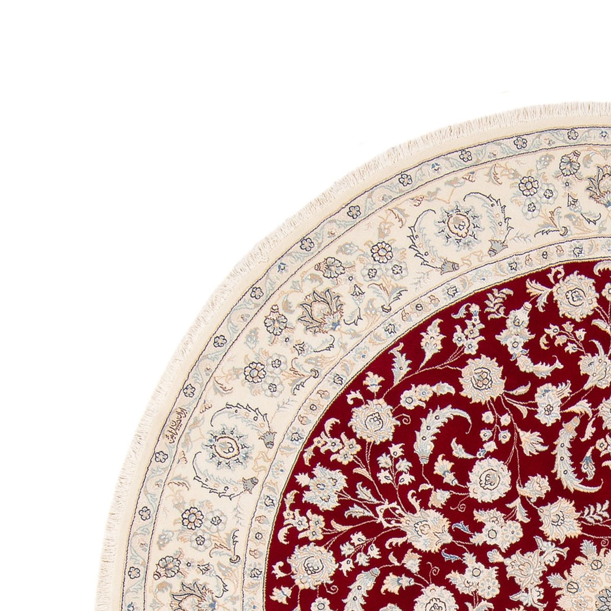 Perser Rug - Nain round  - 200 x 200 cm - red