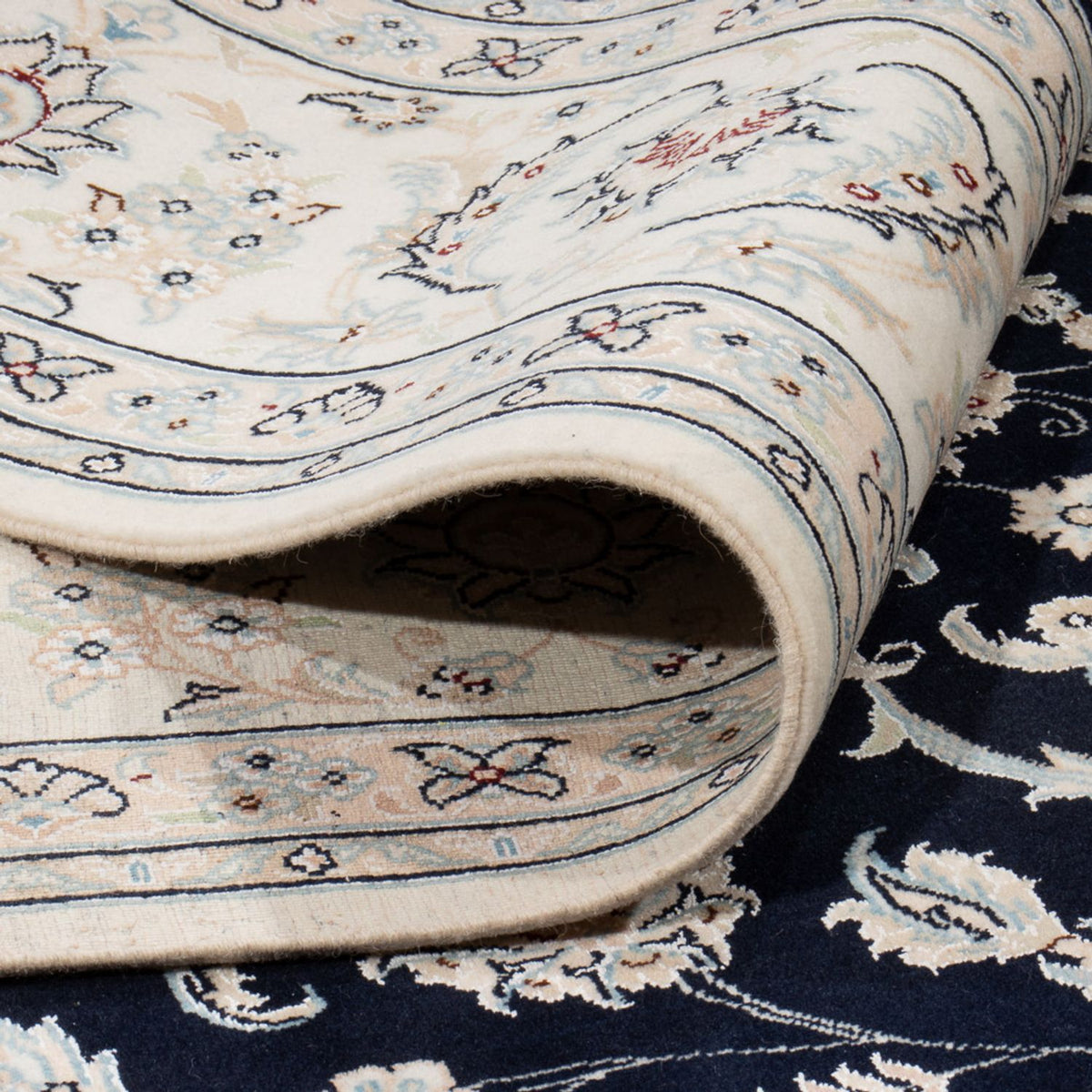 Perser Rug - Nain - 261 x 249 cm - dark blue