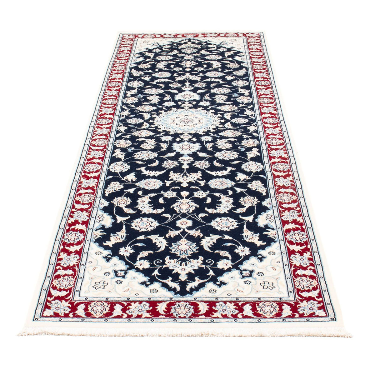 Runner Perser Rug - Nain - Premium - 259 x 80 cm - dark blue