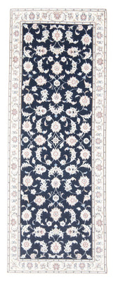Runner Perser Rug - Nain - Royal - 203 x 79 cm - dark blue
