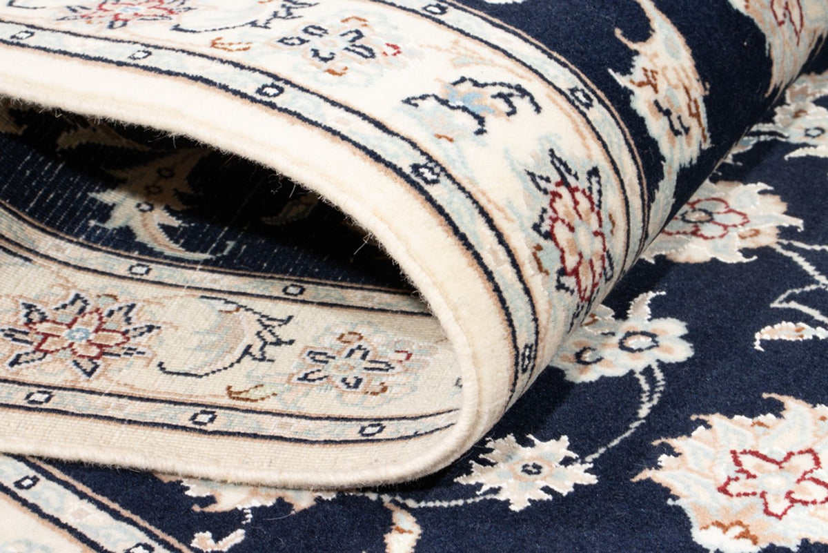 Runner Perser Rug - Nain - Royal - 203 x 79 cm - dark blue