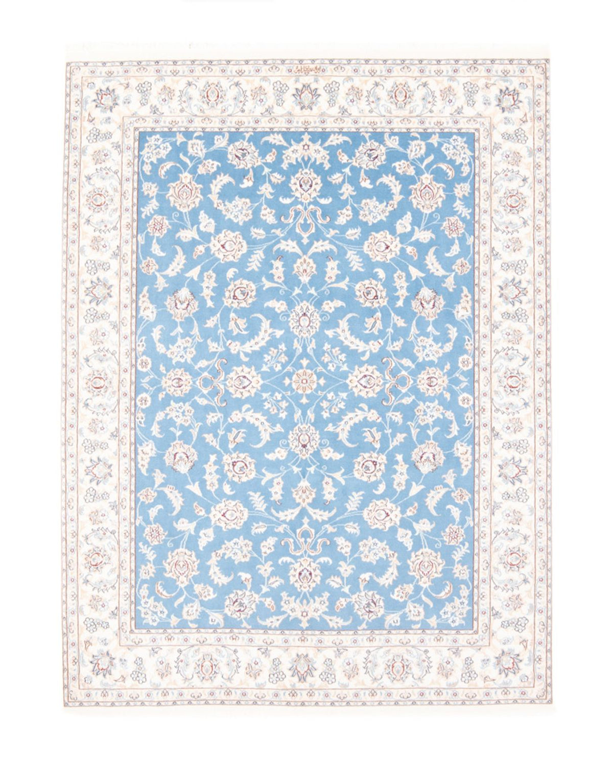 Perser Rug - Nain - Royal - 196 x 150 cm - light blue