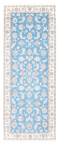 Runner Perser Rug - Nain - Royal - 209 x 84 cm - light blue
