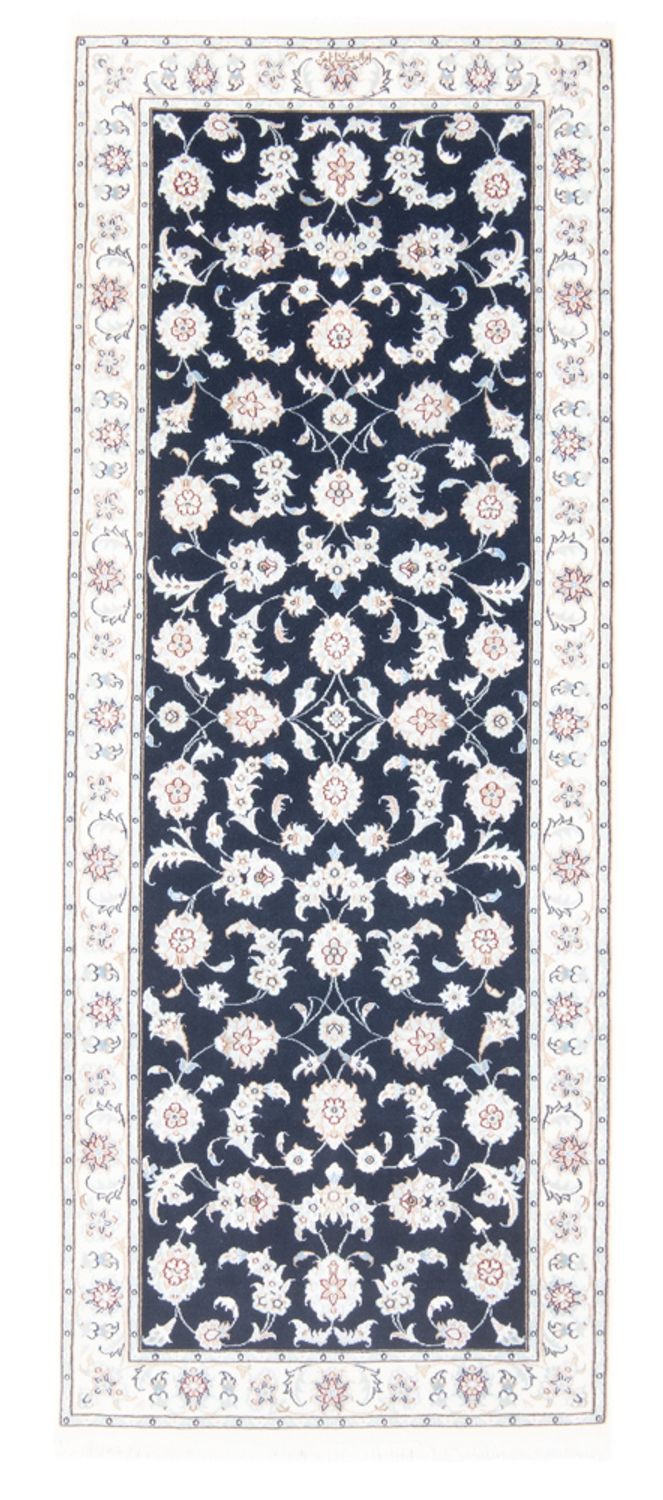 Runner Perser Rug - Nain - Royal - 202 x 78 cm - dark blue