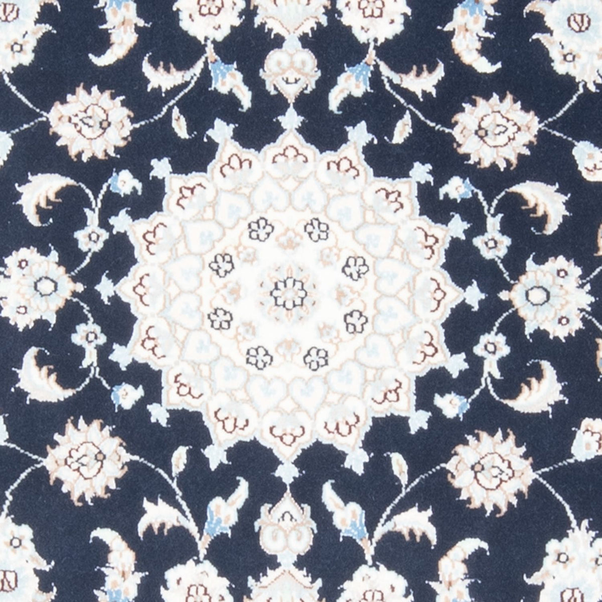 Runner Perser Rug - Nain - Royal - 200 x 81 cm - dark blue