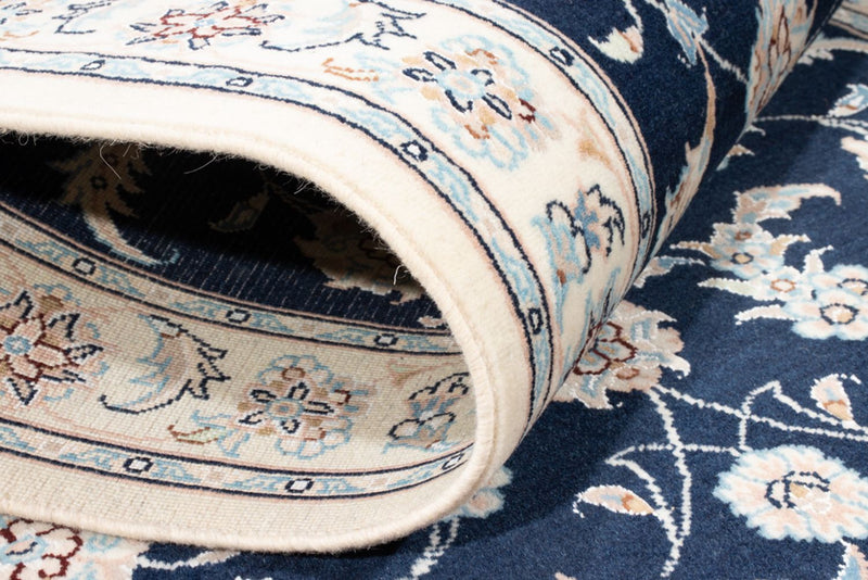 Runner Perser Rug - Nain - Royal - 198 x 78 cm - dark blue