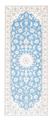 Runner Perser Rug - Nain - Royal - 197 x 82 cm - light blue