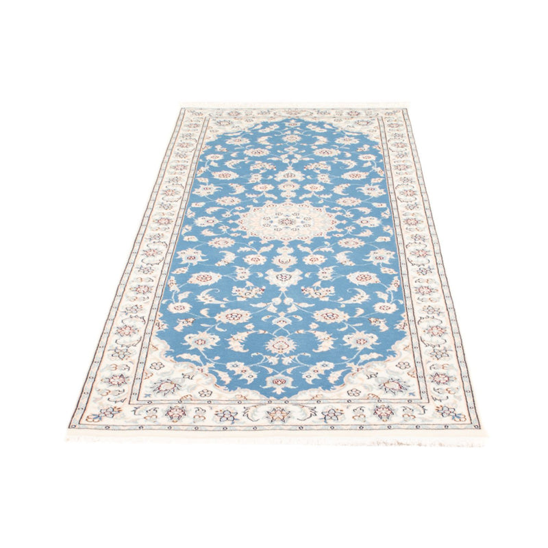 Runner Perser Rug - Nain - Royal - 197 x 82 cm - light blue