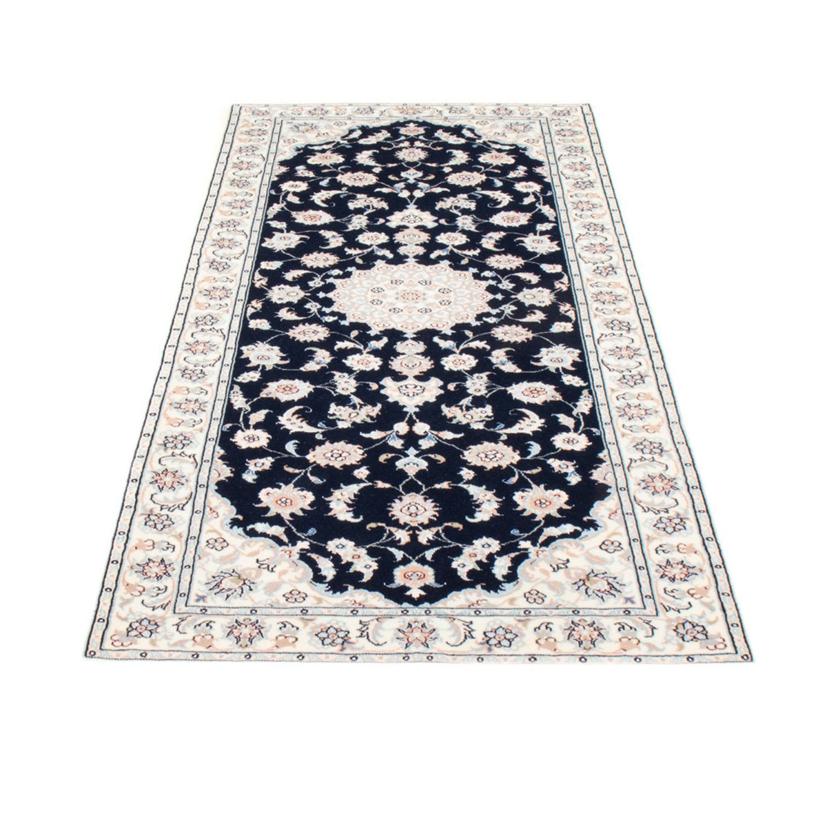 Runner Perser Rug - Nain - Royal - 198 x 81 cm - dark blue