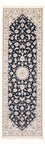 Runner Perser Rug - Nain - Premium - 241 x 83 cm - dark blue