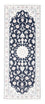 Runner Perser Rug - Nain - Royal - 200 x 80 cm - dark blue