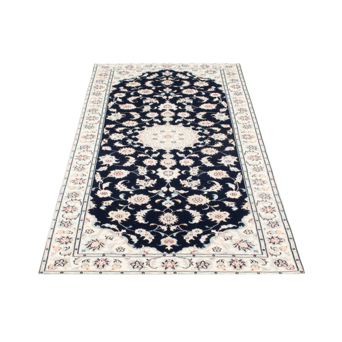 Runner Perser Rug - Nain - Royal - 200 x 80 cm - dark blue