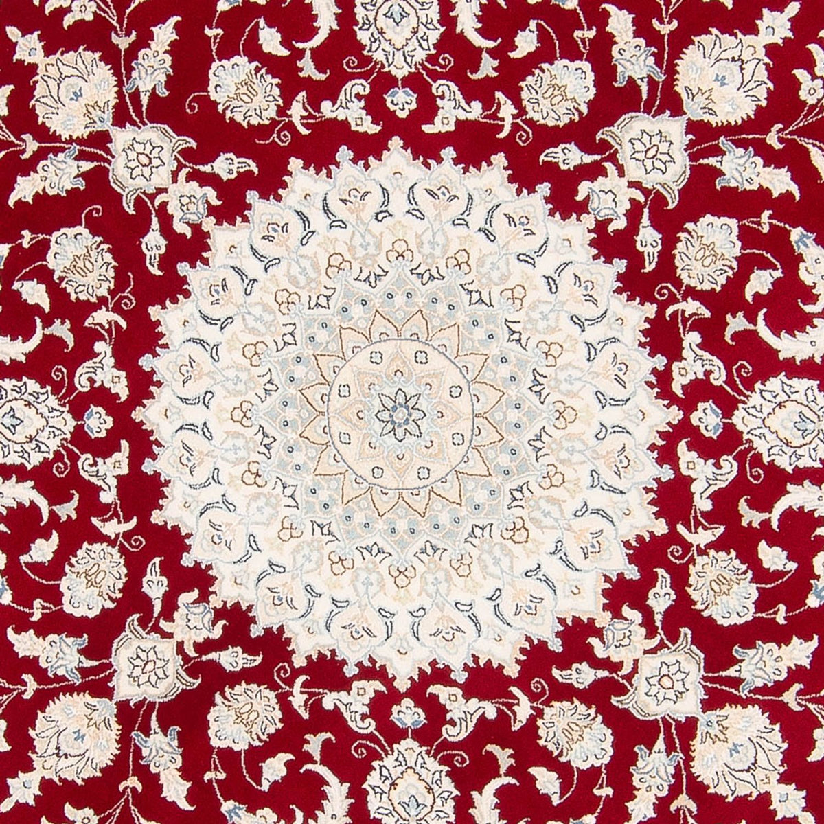 Perser Rug - Nain round  - 200 x 200 cm - red