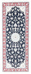 Runner Perser Rug - Nain - Royal - 203 x 81 cm - dark blue