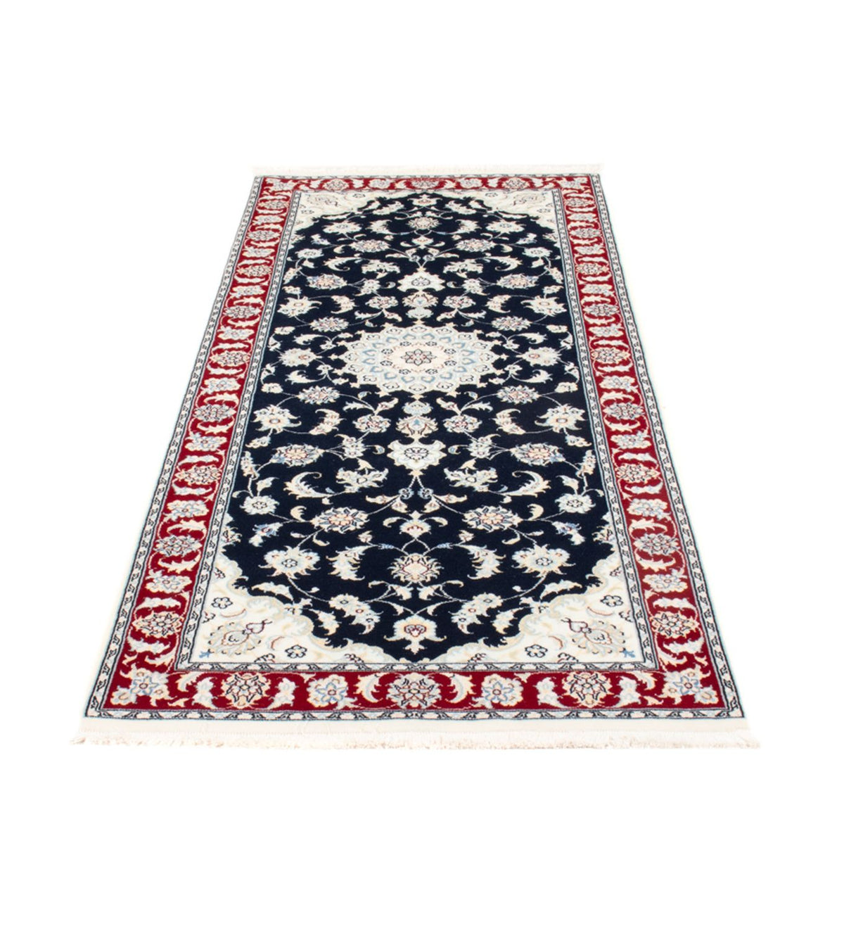Runner Perser Rug - Nain - Royal - 203 x 81 cm - dark blue