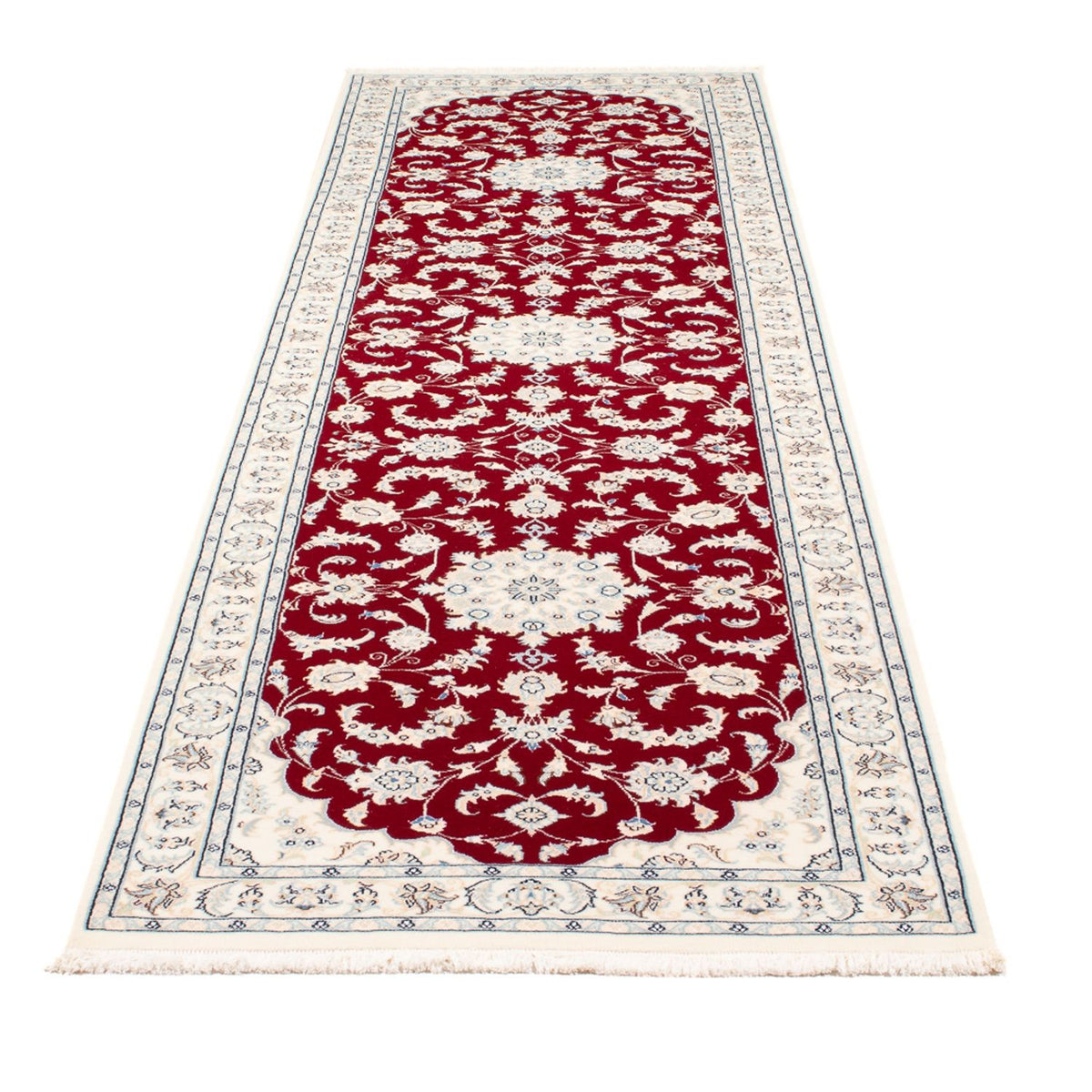 Runner Perser Rug - Nain - Premium - 295 x 81 cm - red