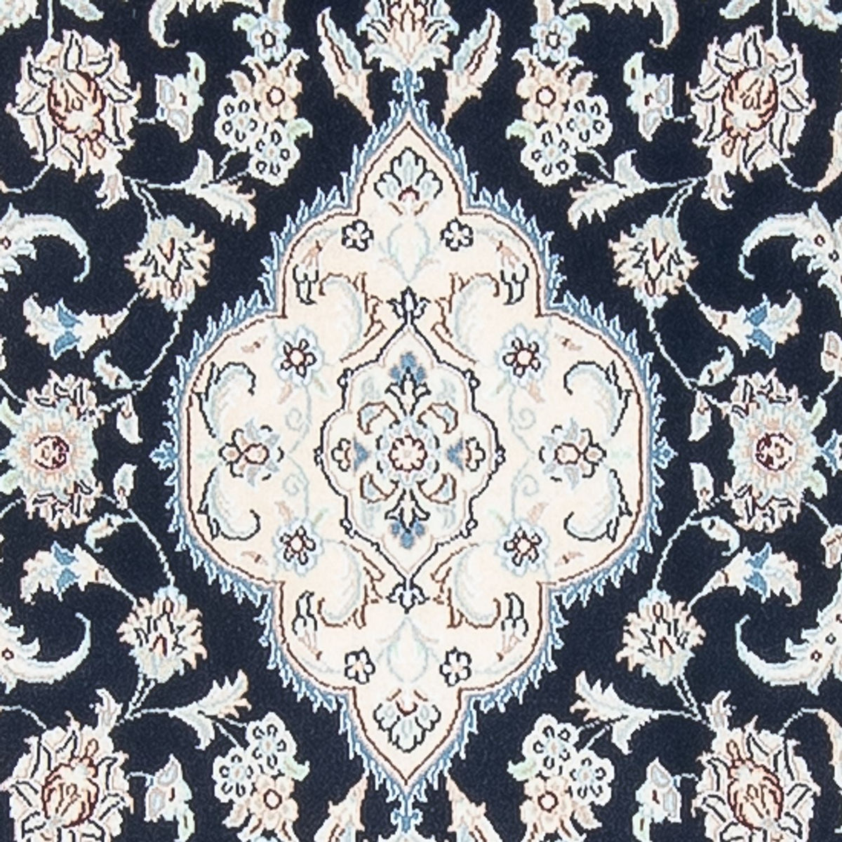Runner Perser Rug - Nain - Premium - 388 x 88 cm - dark blue