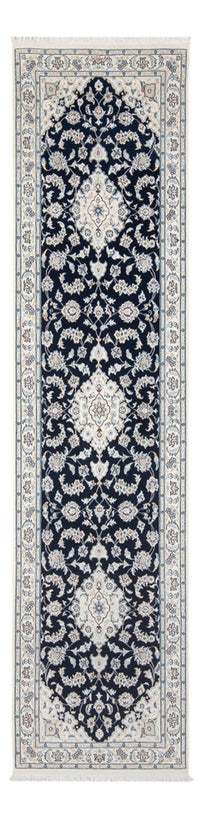 Runner Perser Rug - Nain - Premium - 302 x 81 cm - dark blue