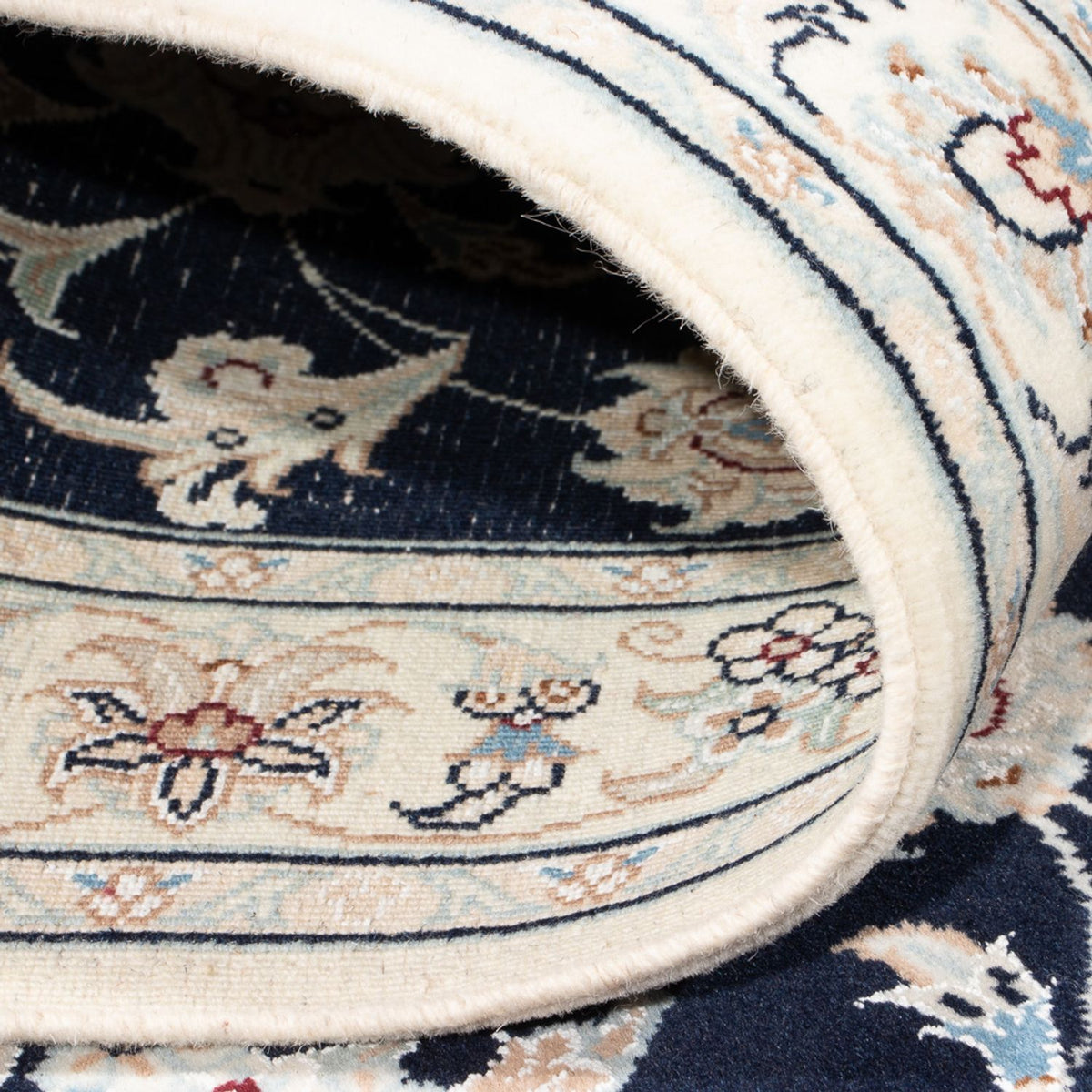 Runner Perser Rug - Nain - Premium - 302 x 82 cm - dark blue