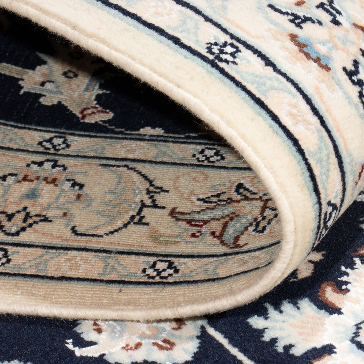 Runner Perser Rug - Nain - Premium - 296 x 81 cm - dark blue