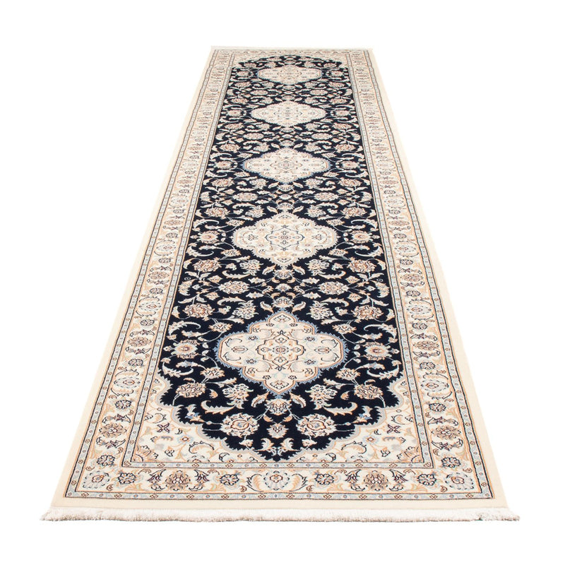 Runner Perser Rug - Nain - Premium - 400 x 90 cm - dark blue