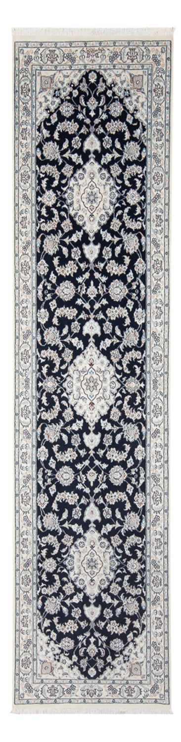 Runner Perser Rug - Nain - Premium - 299 x 84 cm - dark blue