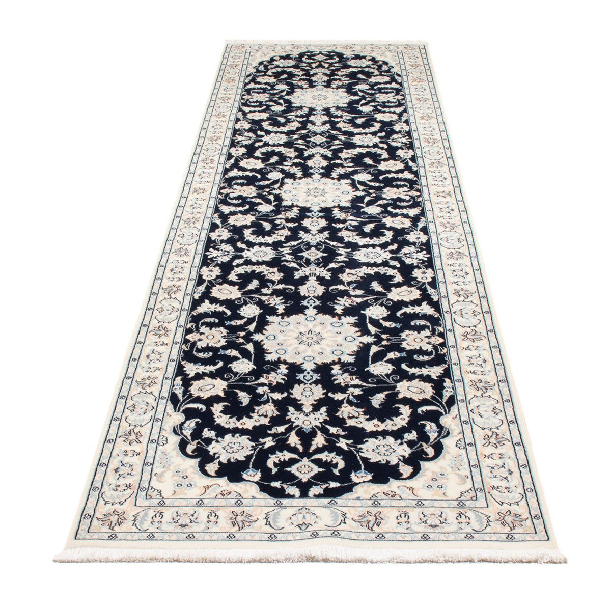 Runner Perser Rug - Nain - Premium - 322 x 80 cm - dark blue
