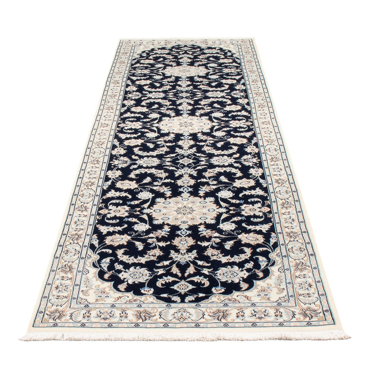 Runner Perser Rug - Nain - Premium - 301 x 83 cm - dark blue