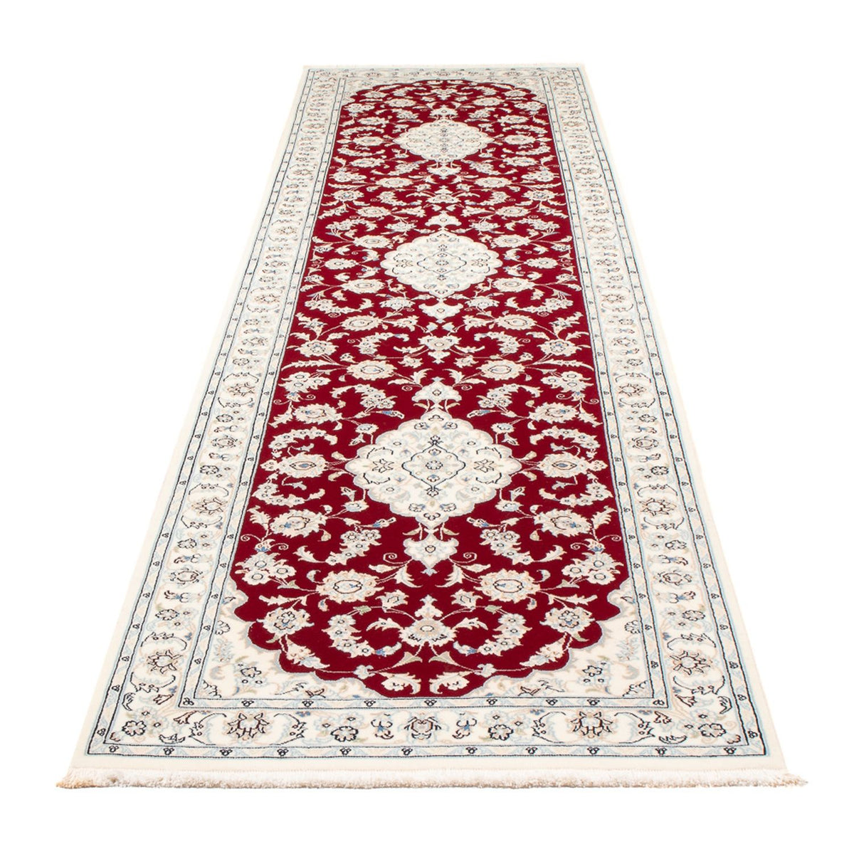 Runner Perser Rug - Nain - Premium - 354 x 86 cm - red
