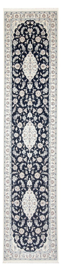 Runner Perser Rug - Nain - Premium - 344 x 90 cm - dark blue