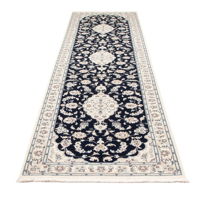 Runner Perser Rug - Nain - Premium - 344 x 90 cm - dark blue