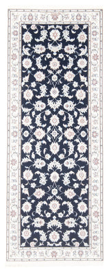 Runner Perser Rug - Nain - Royal - 197 x 80 cm - dark blue