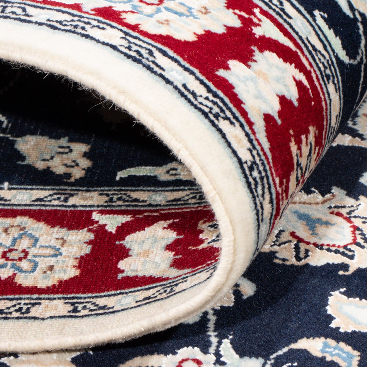 Runner Perser Rug - Nain - Royal - 200 x 80 cm - dark blue