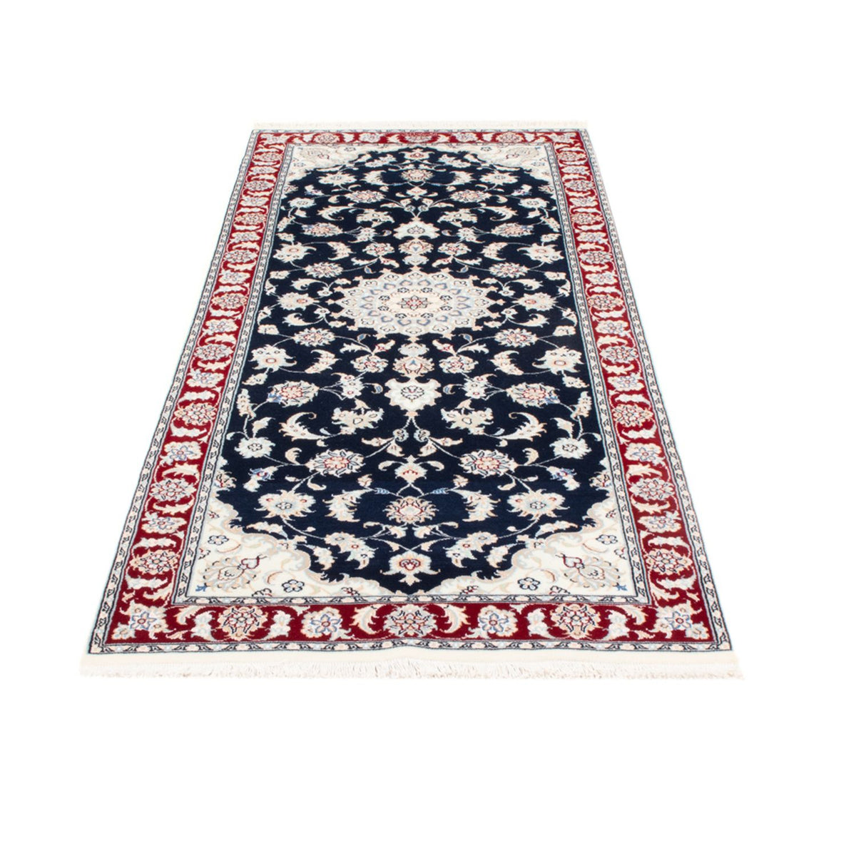 Runner Perser Rug - Nain - Royal - 200 x 80 cm - dark blue