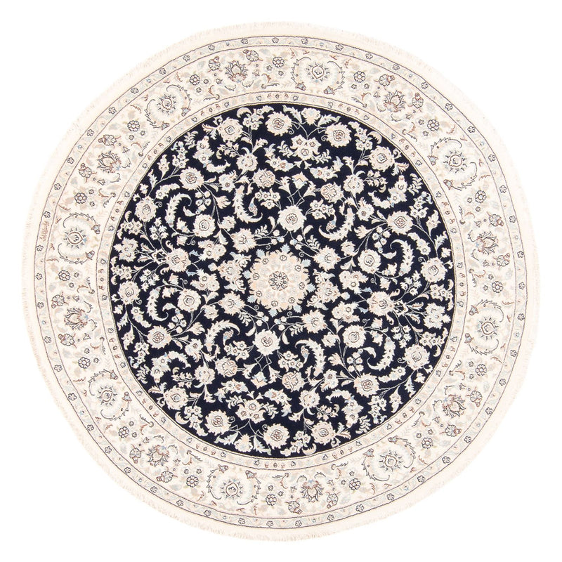 Perser Rug - Nain round  - 202 x 202 cm - dark blue