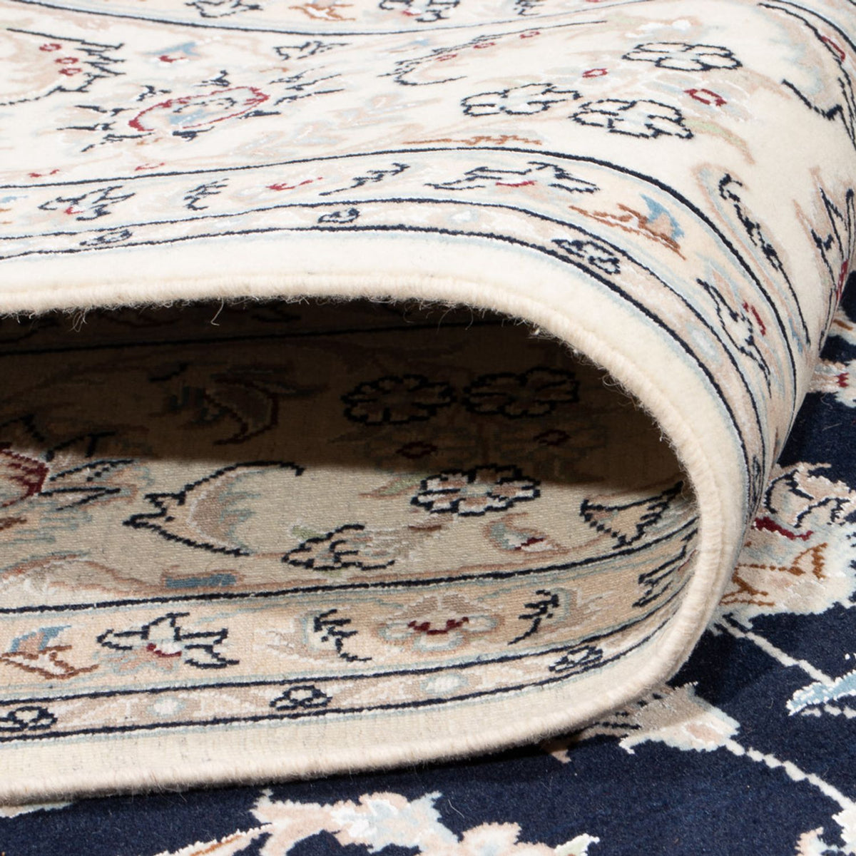 Perser Rug - Nain - Premium - 298 x 198 cm - dark blue