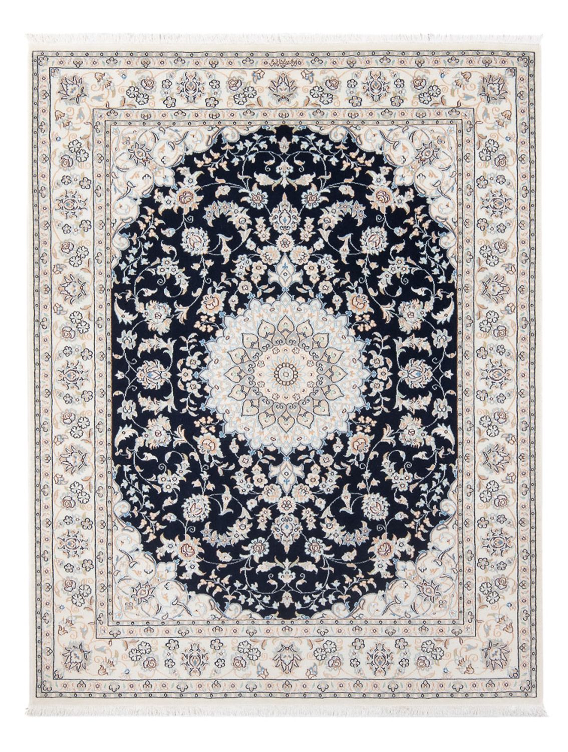 Perser Rug - Nain - Premium - 195 x 150 cm - dark blue