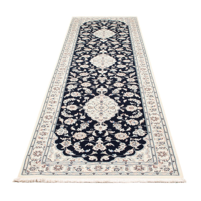Runner Perser Rug - Nain - Premium - 339 x 86 cm - dark blue