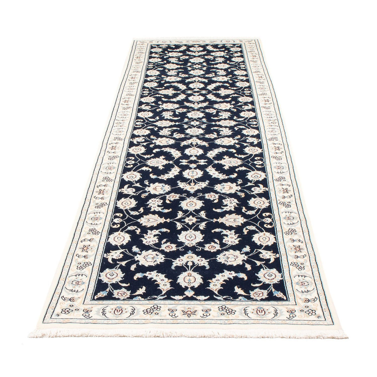 Runner Perser Rug - Nain - Premium - 304 x 81 cm - dark blue