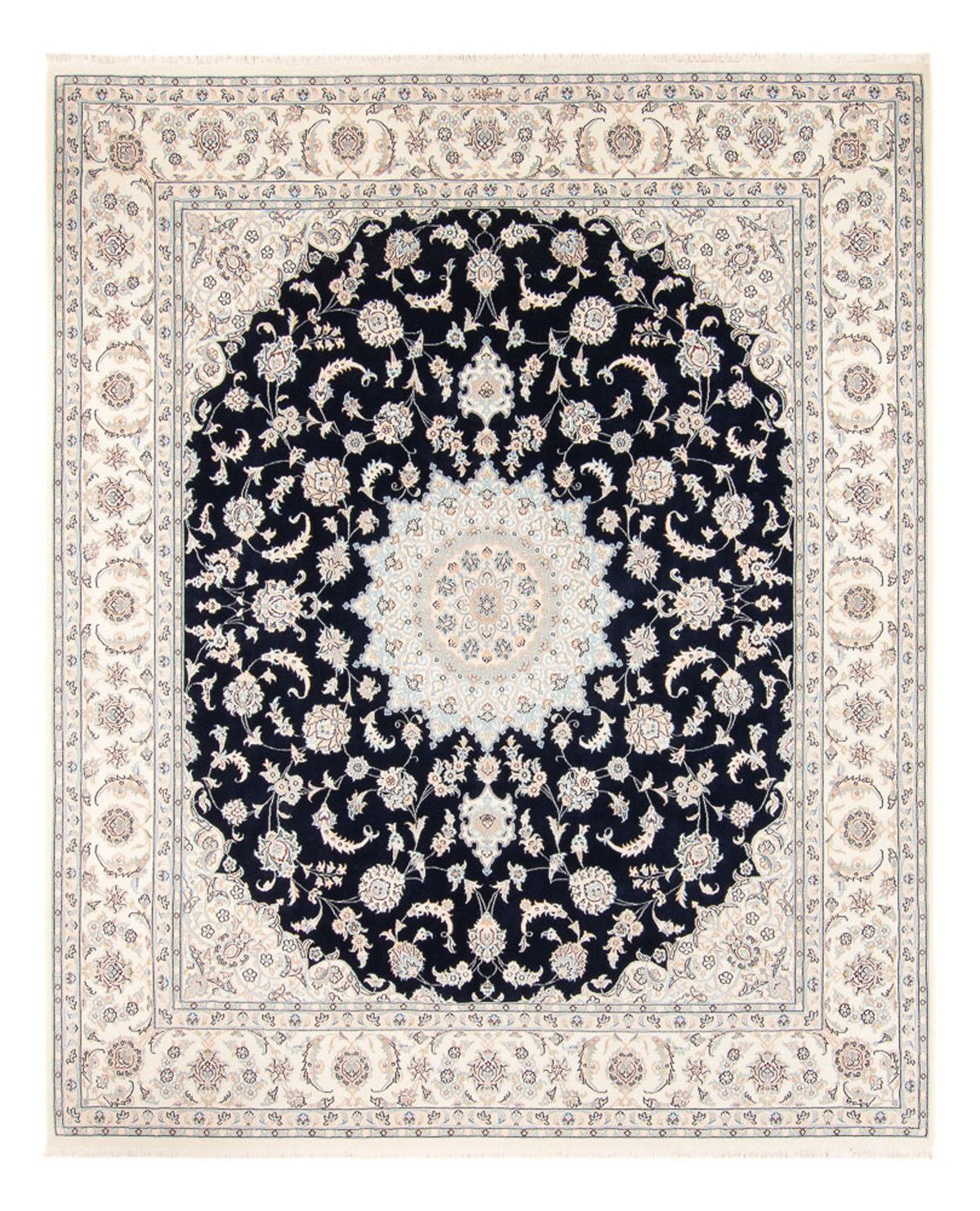 Perser Rug - Nain - 278 x 223 cm - dark blue