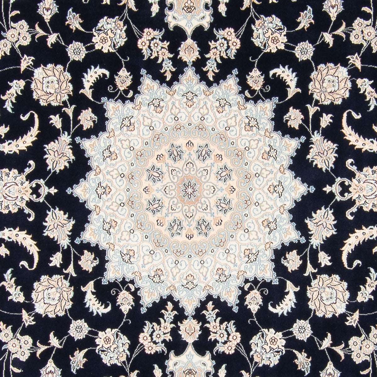 Perser Rug - Nain - 278 x 223 cm - dark blue