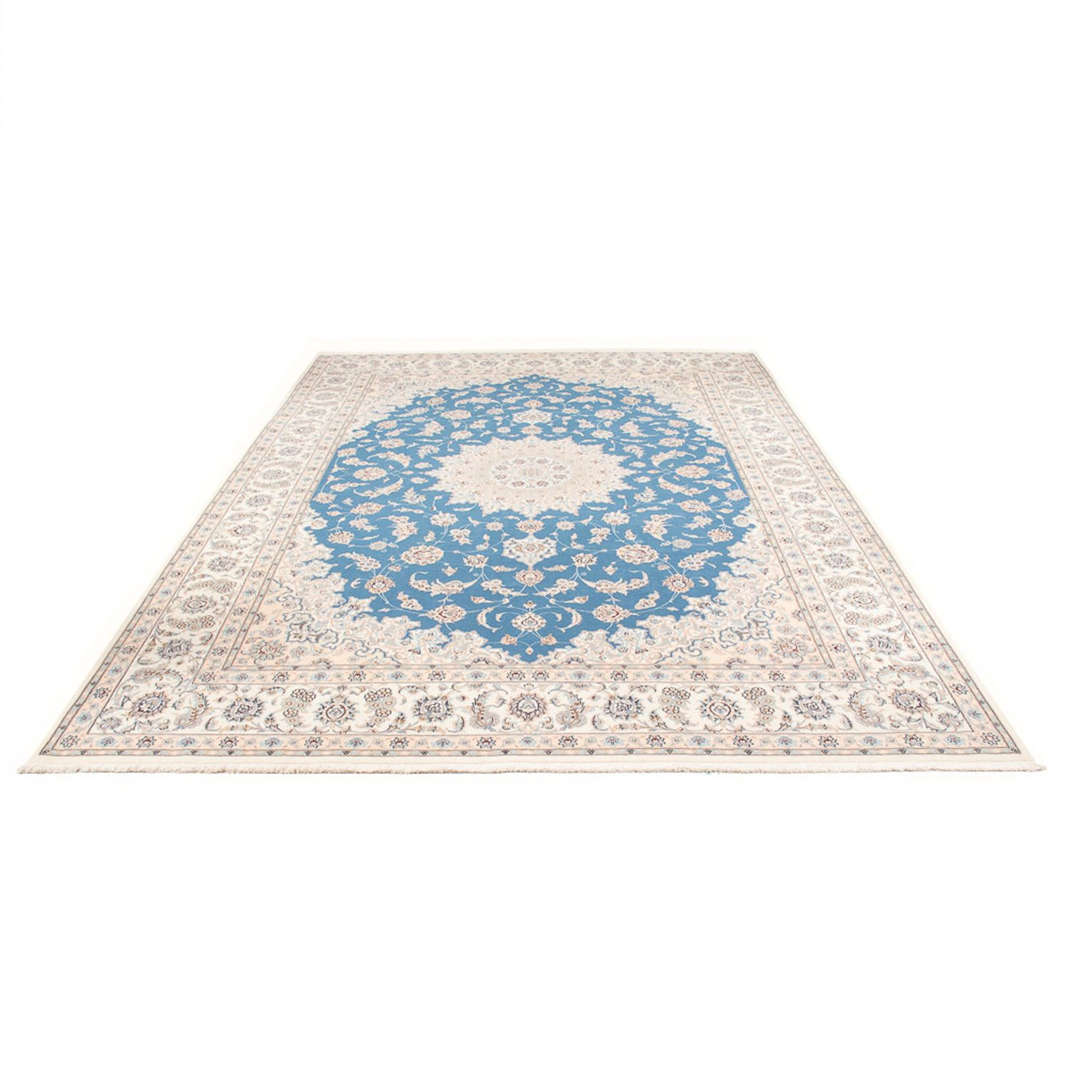 Perser Rug - Nain - Premium - 348 x 245 cm - light blue