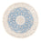 Perser Rug - Nain round  - 200 x 200 cm - light blue