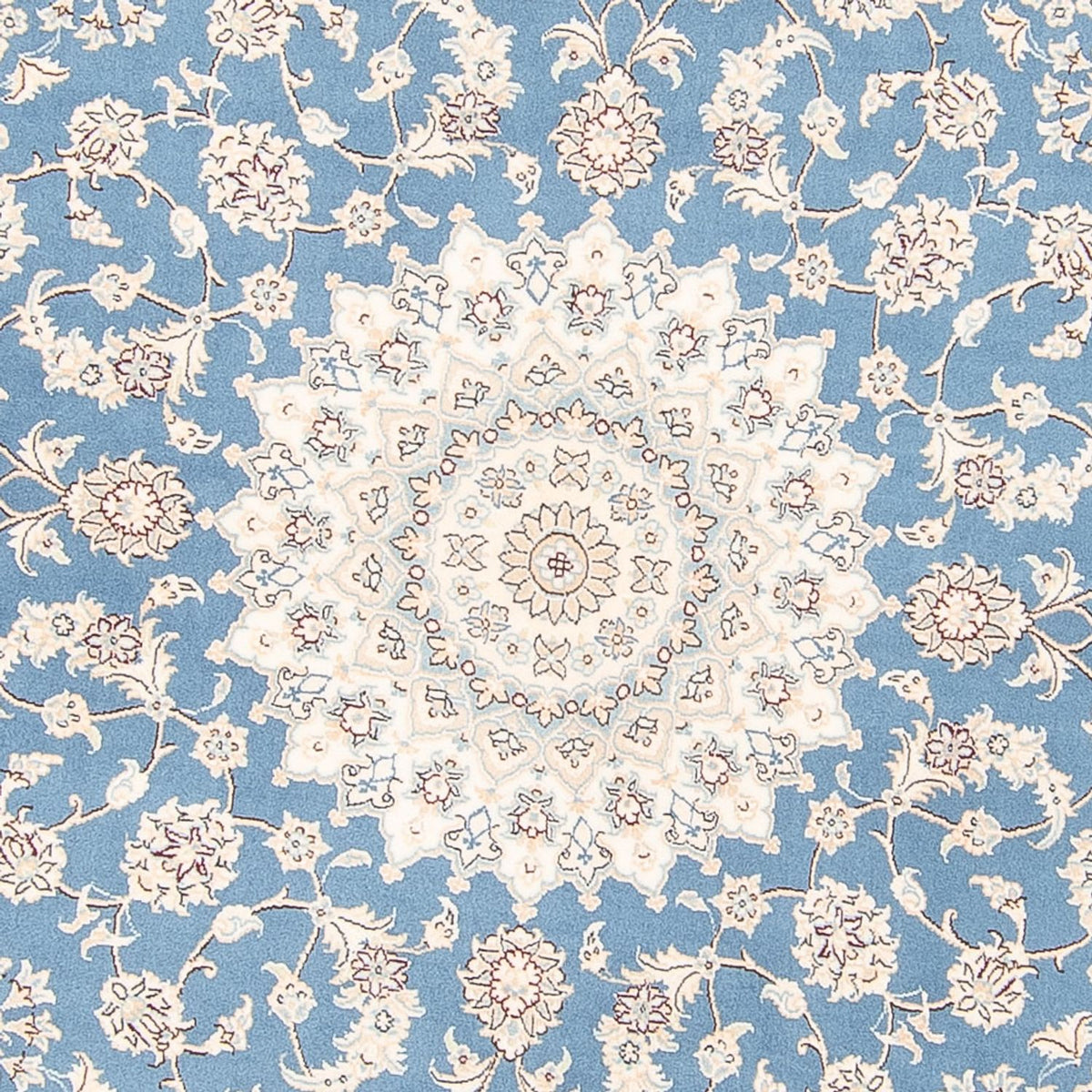 Perser Rug - Nain round  - 200 x 200 cm - light blue