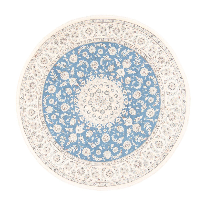 Perser Rug - Nain round  - 202 x 197 cm - light blue